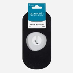 Bleu Foret Chaussettes & Collants^2 paires de chaussettes invisibles BLEUFORET es Pointure 36-38 NOIR