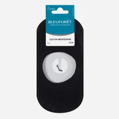 Bleu Foret Chaussettes & Collants^2 paires de chaussettes invisibles BLEUFORET es Pointure 36-38 NOIR