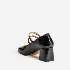Eram Escarpins^Babies à talon e cuir verni NOIR