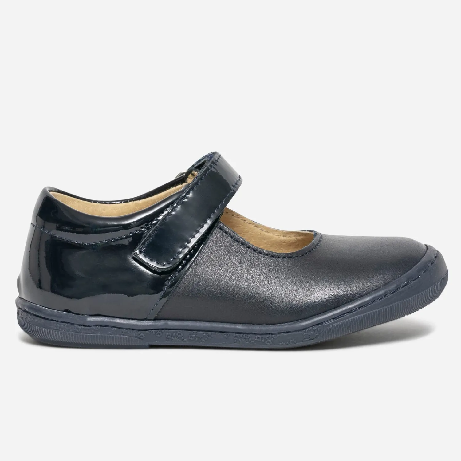 Eram Ballerines^Babies bleu en cuir et verni MARINE