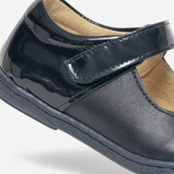 Eram Ballerines^Babies bleu en cuir et verni MARINE
