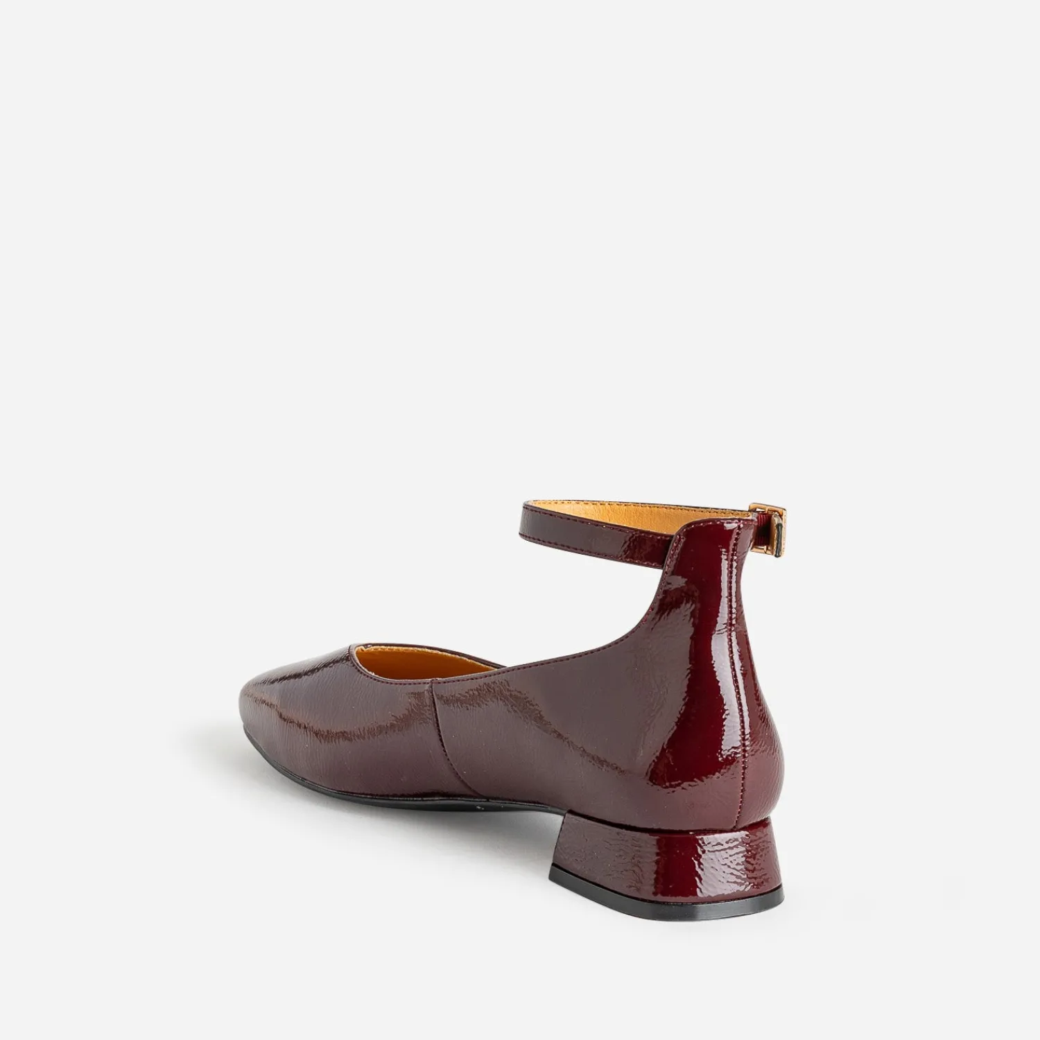 Eram Ballerines^Babies verni décolleté cœur BORDEAUX