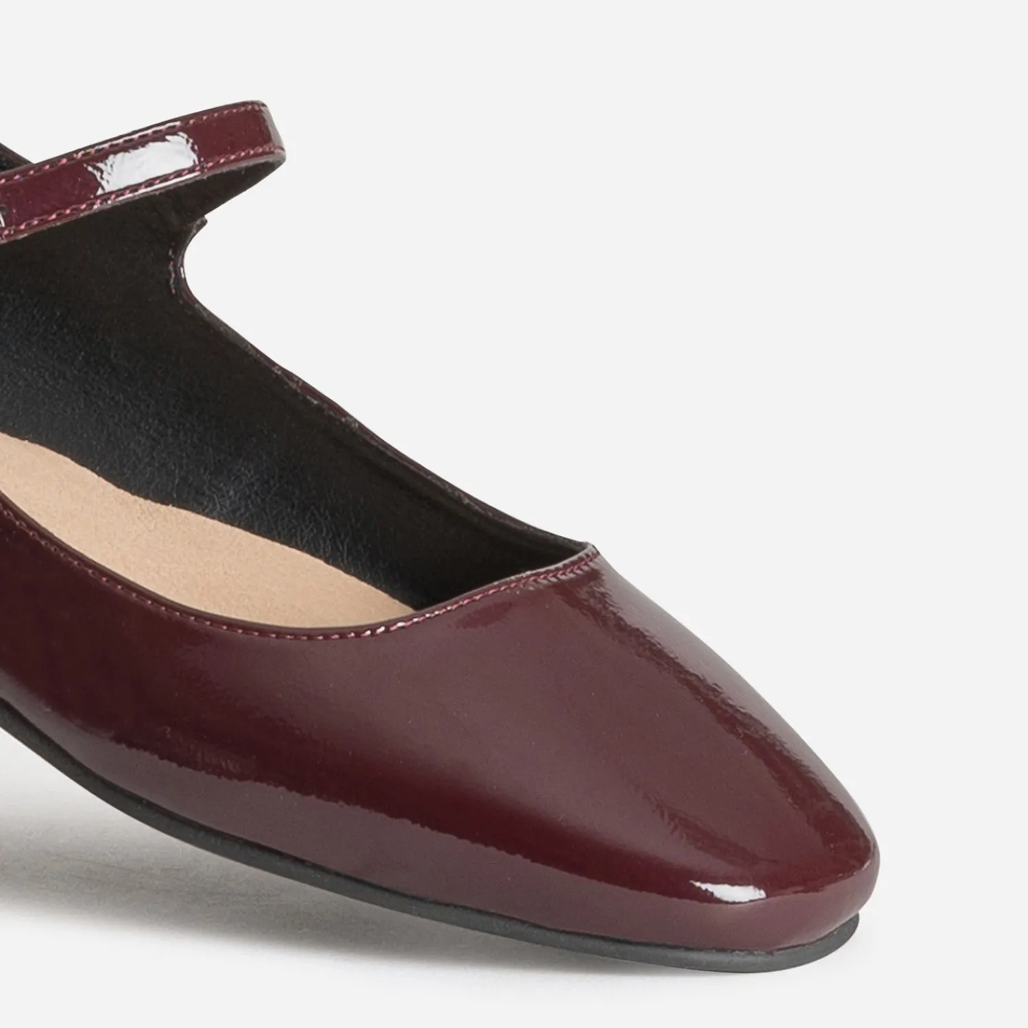 Eram Ballerines^Babies vernie BORDEAUX