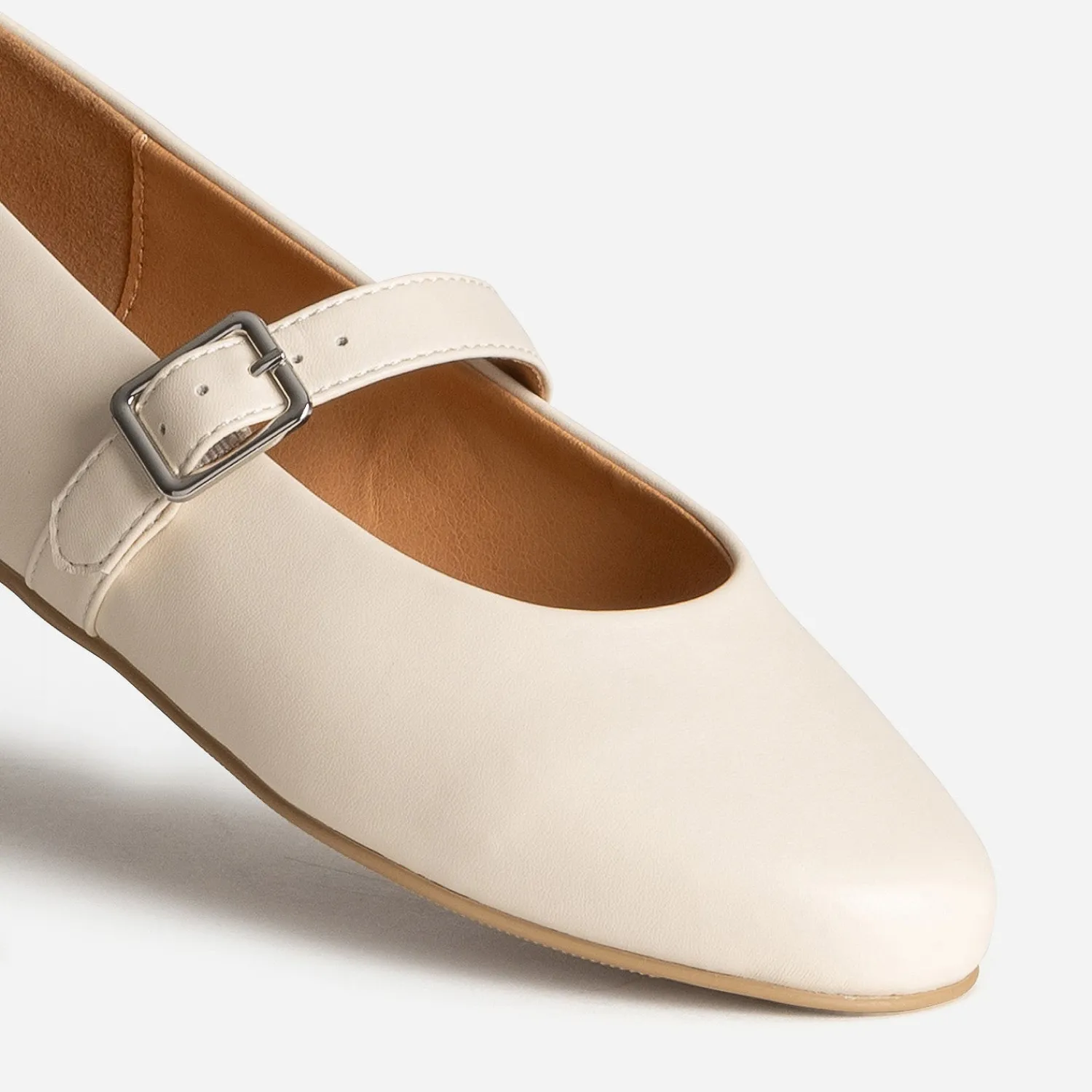 Eram Ballerines^Babies écru à bride ECRU