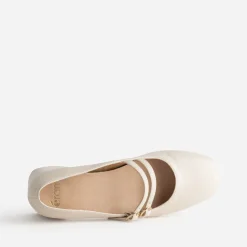 Eram Escarpins^Babies écru brides fines à talon BEIGE