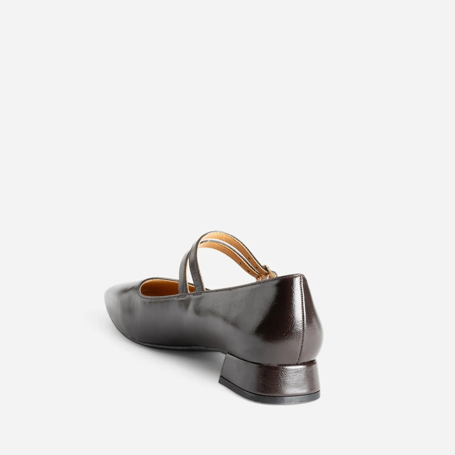 Eram Ballerines^Babies foncé double bride MARRON