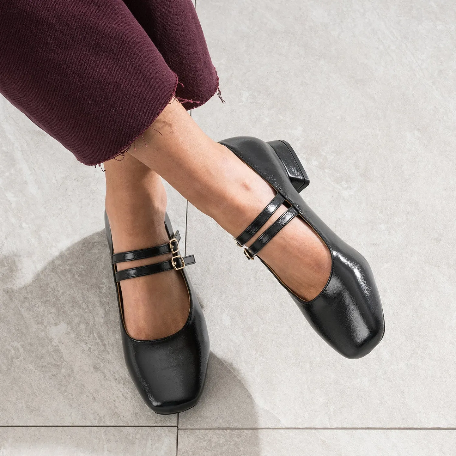 Eram Ballerines^Babies e fines brides NOIR