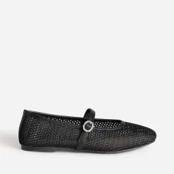 Eram Ballerines^Babies e résille tressée boucle strass NOIR