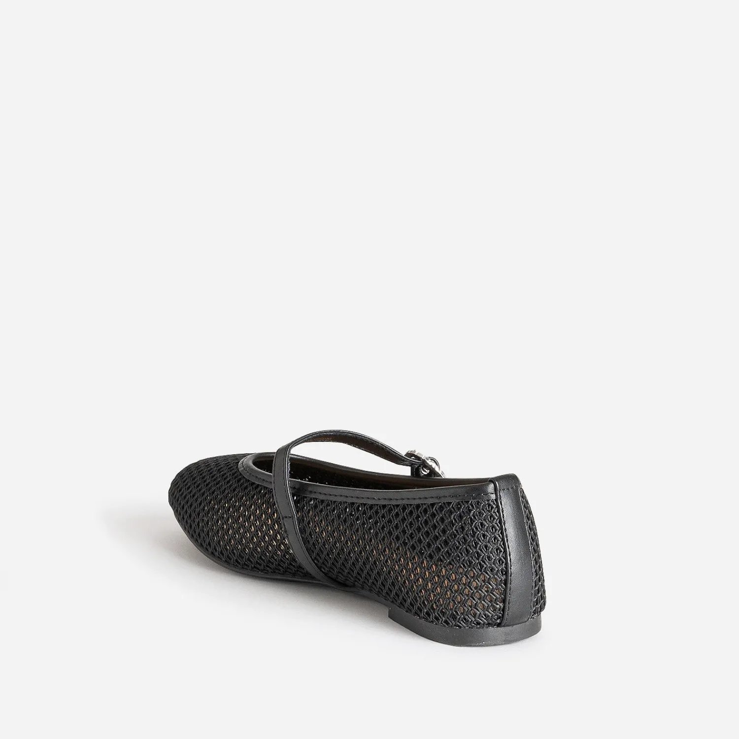 Eram Ballerines^Babies e résille tressée boucle strass NOIR