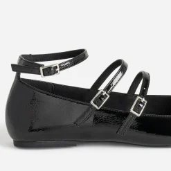Eram Ballerines^Babies e vernie à triple bride NOIR