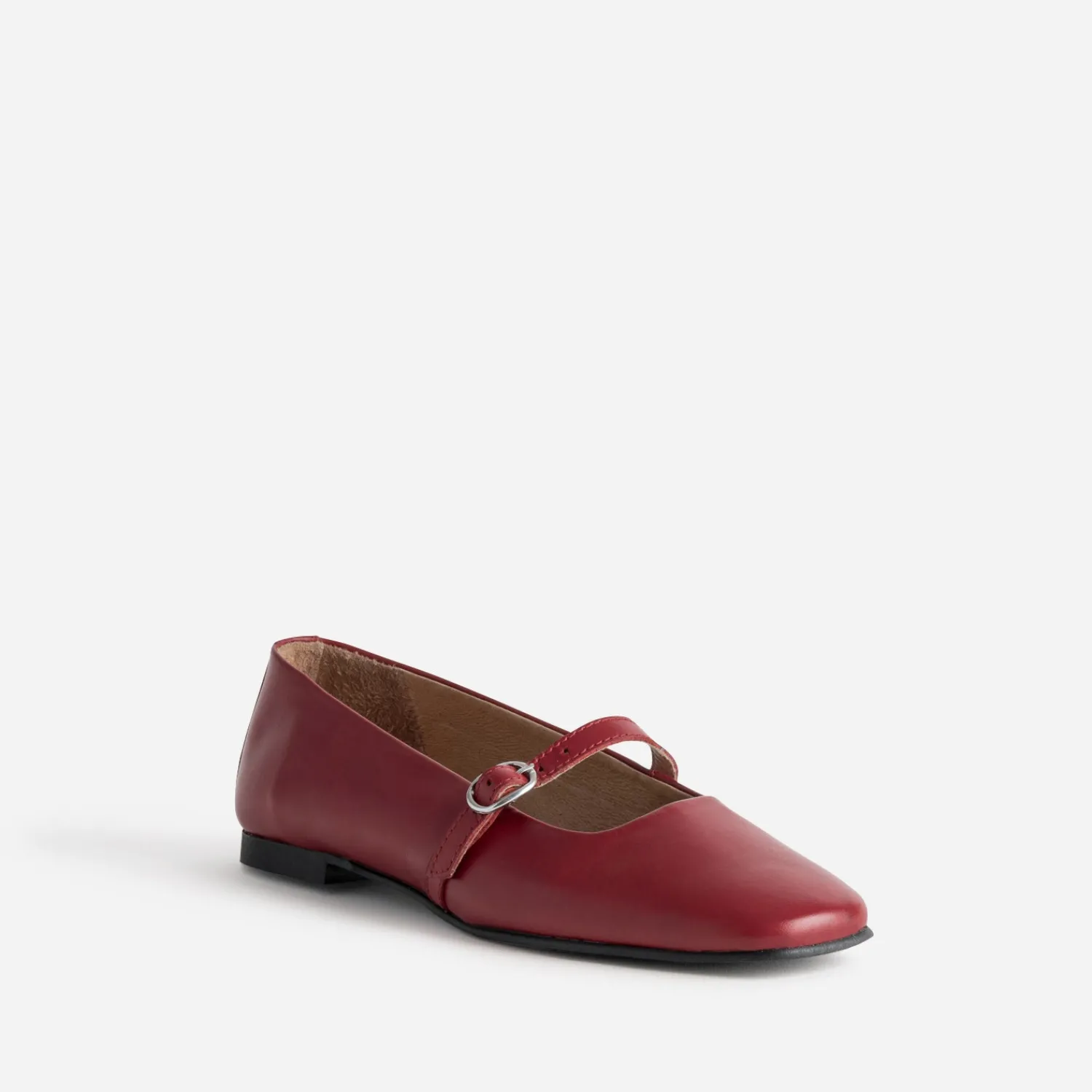 Eram Ballerines^Babies plate à bride ROUGE