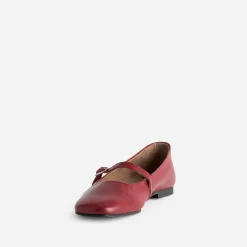 Eram Ballerines^Babies plate à bride ROUGE