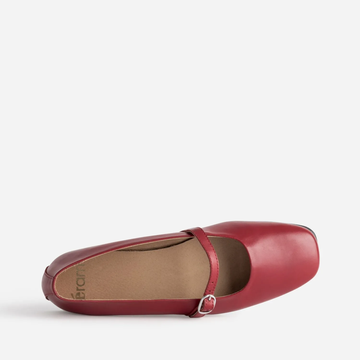Eram Ballerines^Babies plate à bride ROUGE