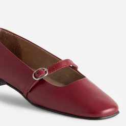 Eram Ballerines^Babies plate à bride ROUGE