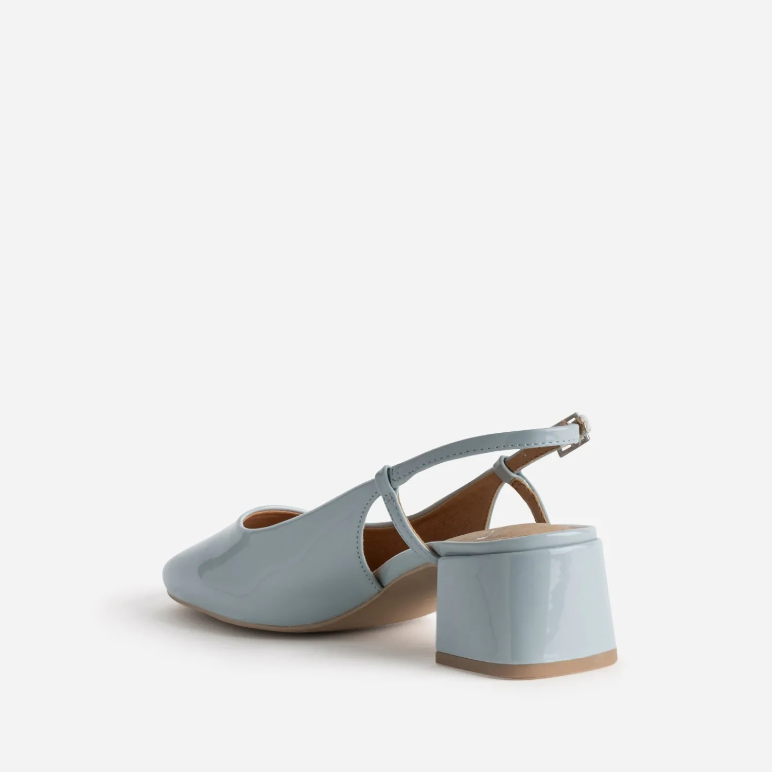 Eram Escarpins^Babies slingback baby blue vernies BLEU