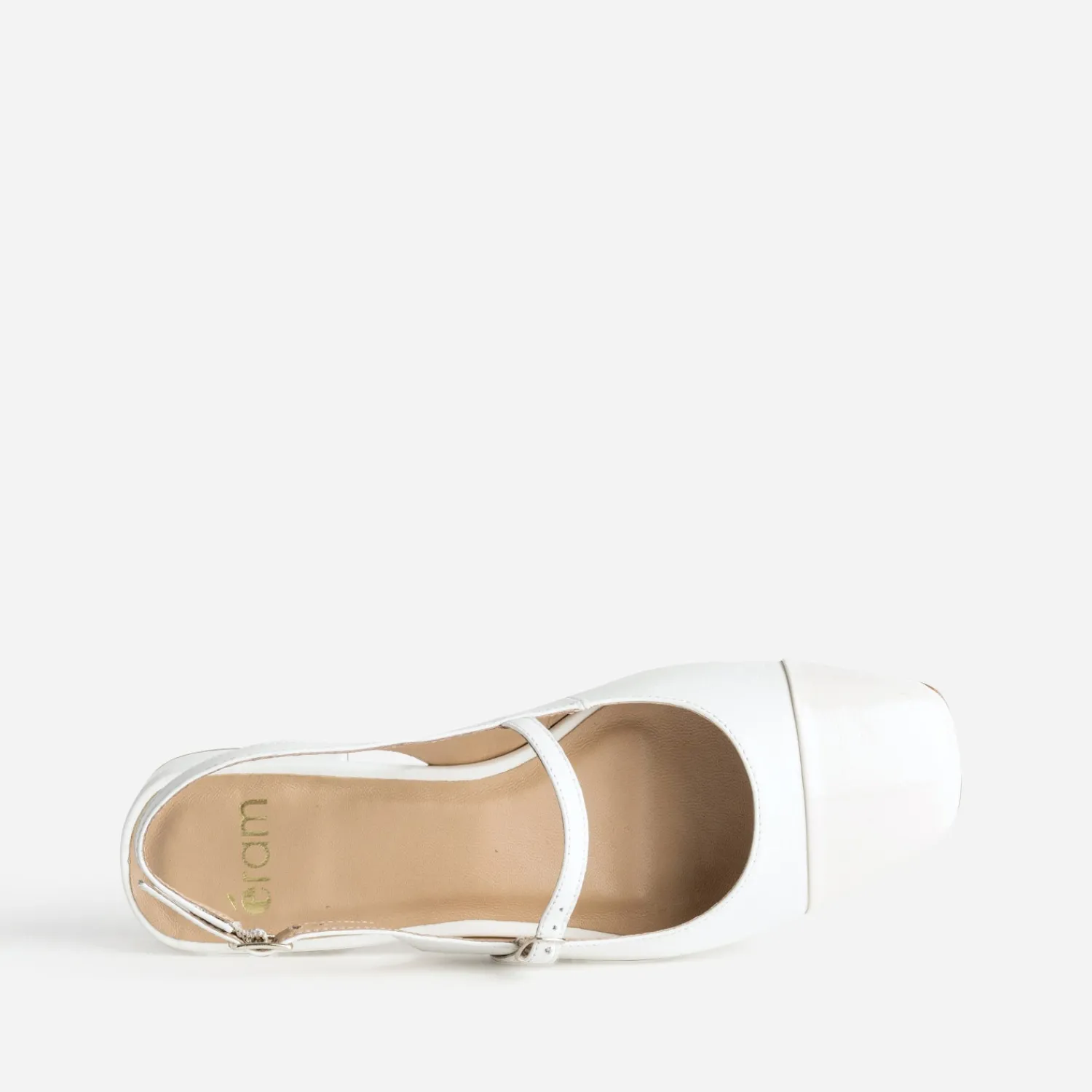 Eram Ballerines^Babies slingback écrue cuir ECRU