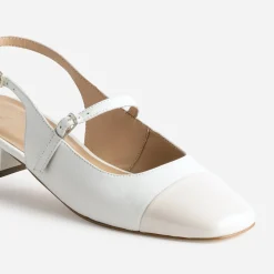 Eram Ballerines^Babies slingback écrue cuir ECRU