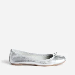 Eram Ballerines^Ballerine ée en cuir à petit nœud ARGENT