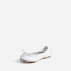 Buggy Ballerines^Ballerine he en cuir BLANC