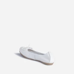 Buggy Ballerines^Ballerine he en cuir BLANC