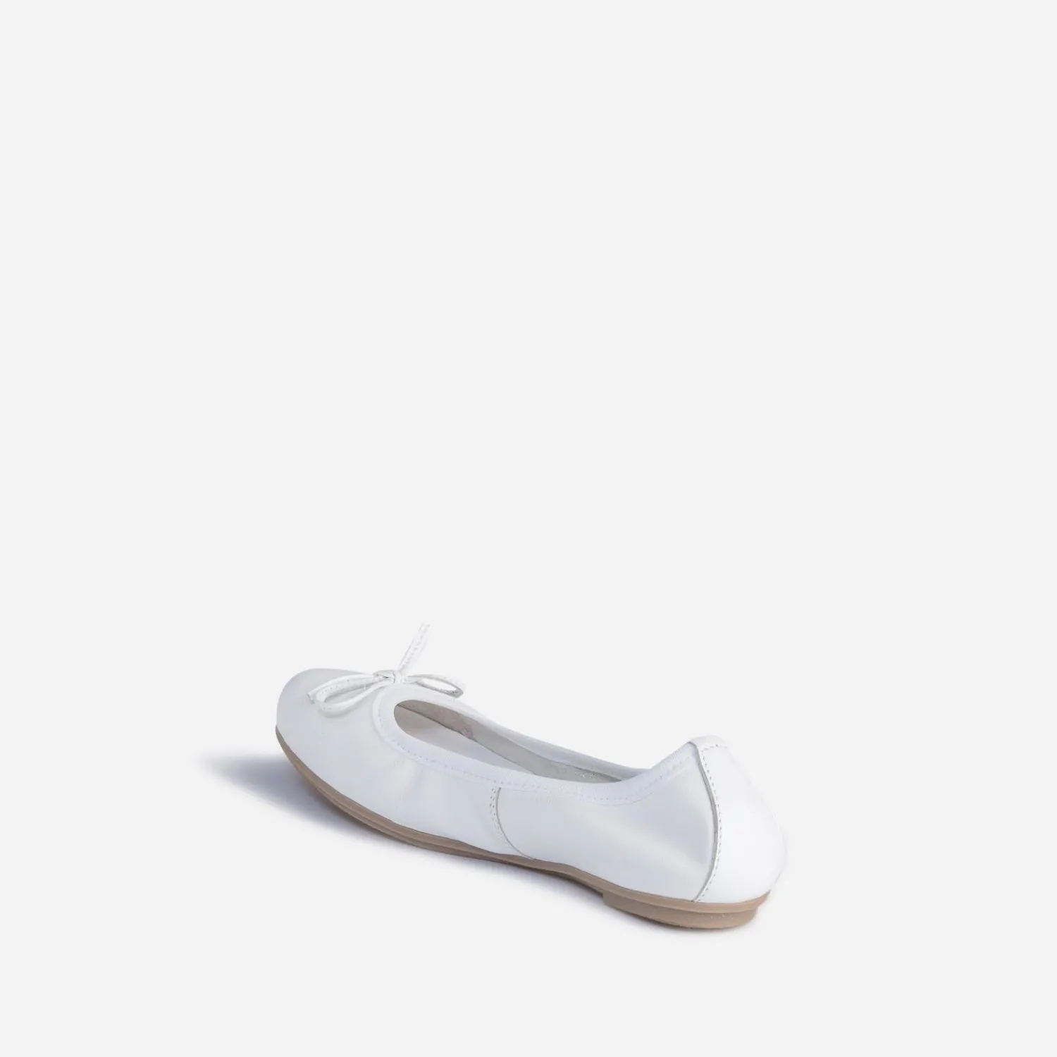 Buggy Ballerines^Ballerine he en cuir BLANC