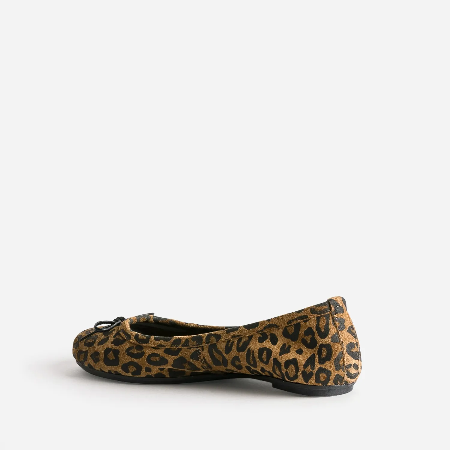 Eram Ballerines^Ballerine camel cuir velours motif léopard IMPRIME