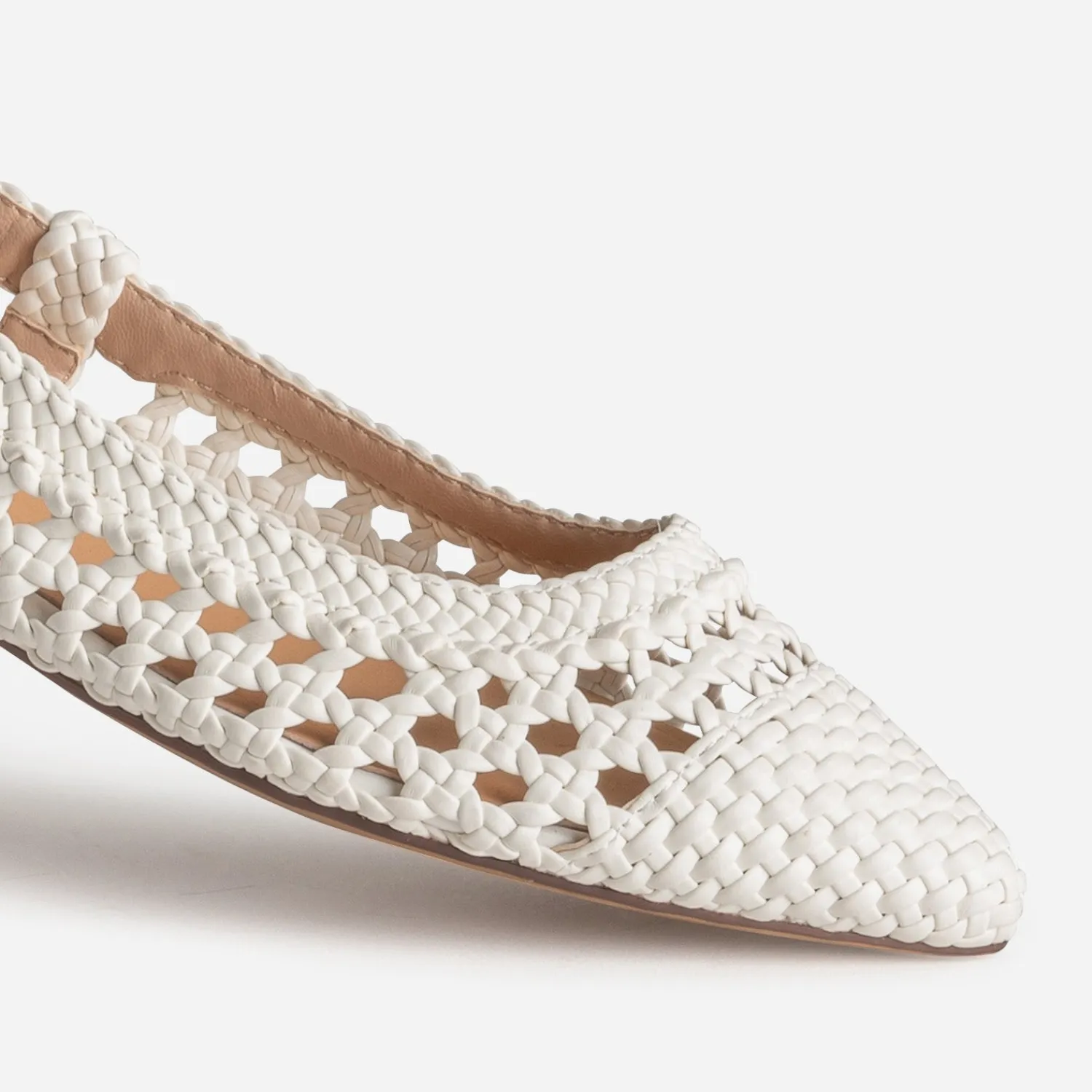 Eram Ballerines^Ballerine cannage écru ECRU