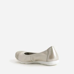Caprice Ballerines^Ballerine élastiquée à bout irisé BEIGE