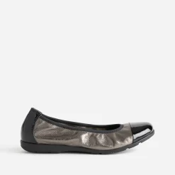 Caprice Ballerines^Ballerine bronze élastiquée à bout verni METALISE
