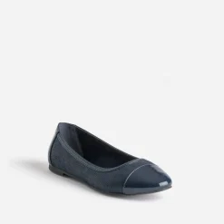 Eram Ballerines^Ballerine effet python et verni MARINE