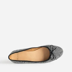 Eram Ballerines^Ballerine noire décor strass METALISE