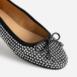 Eram Ballerines^Ballerine noire décor strass METALISE