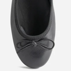 Eram Ballerines^Ballerine e en cuir avec noeud NOIR