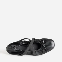 Eram Ballerines^Ballerine e élastiquée brides croisées NOIR