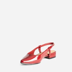 Eram Ballerines^Ballerine slingback vernie ROUGE