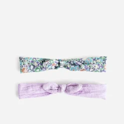 Eram Chapeaux, Bonnets & Casquettes^Bandeaux parme et imprimé fleurs VIOLET