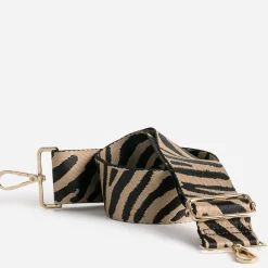 Texto Autres Accessoires|Sacs Bananes & Bandoulières^Bandoulière amovible e à motif zèbre NOIR