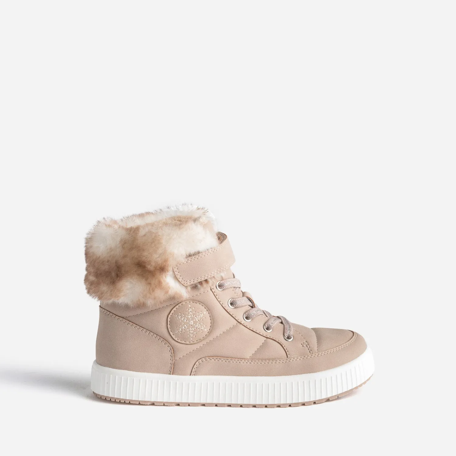 Buggy Boots^Basket rosé fourrée BEIGE