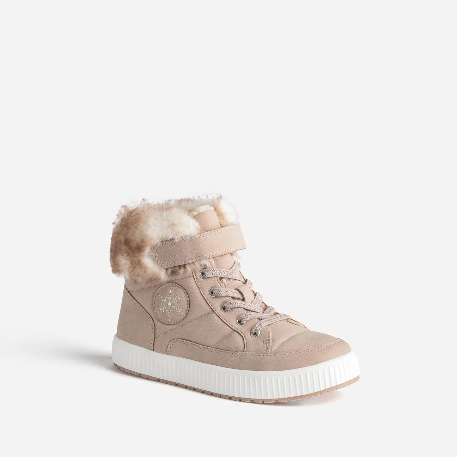Buggy Boots^Basket rosé fourrée BEIGE