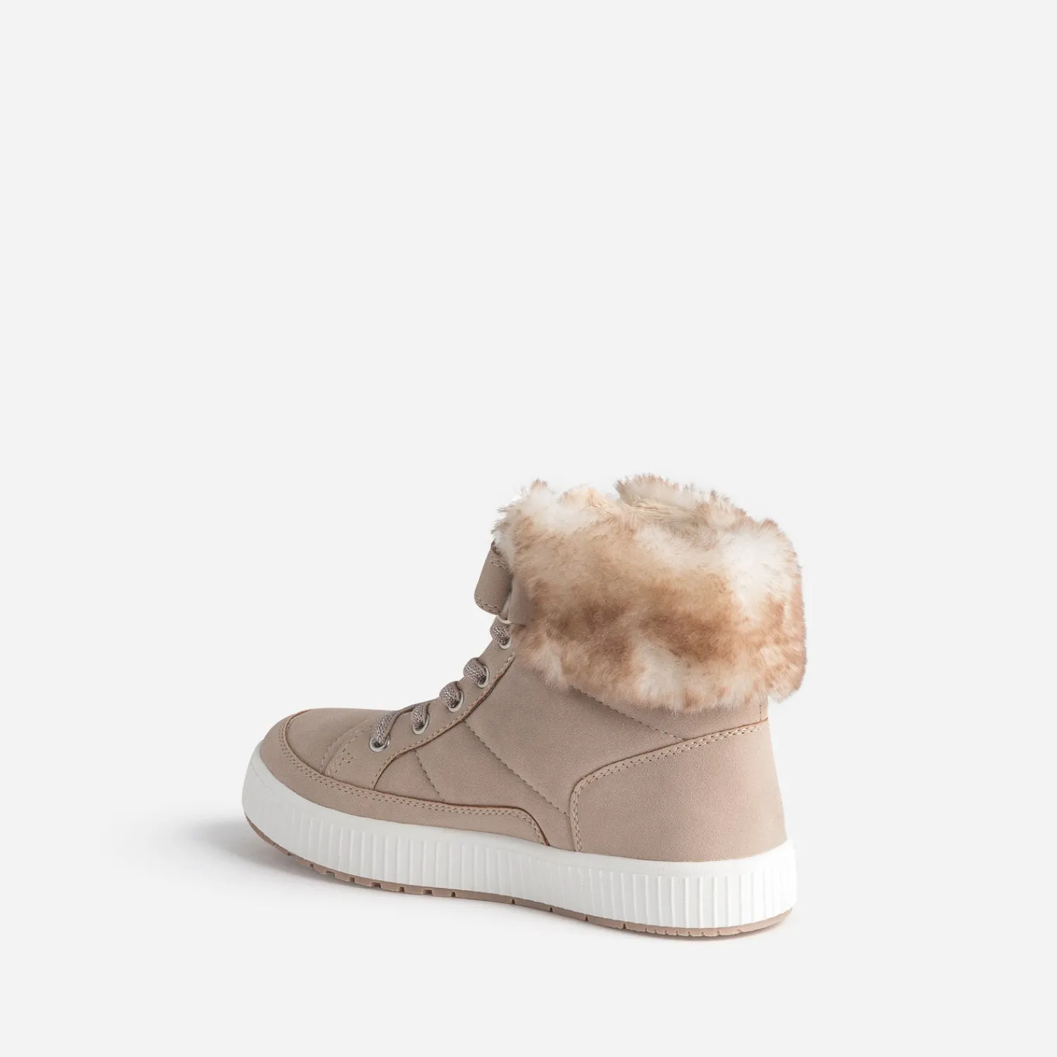 Buggy Boots^Basket rosé fourrée BEIGE