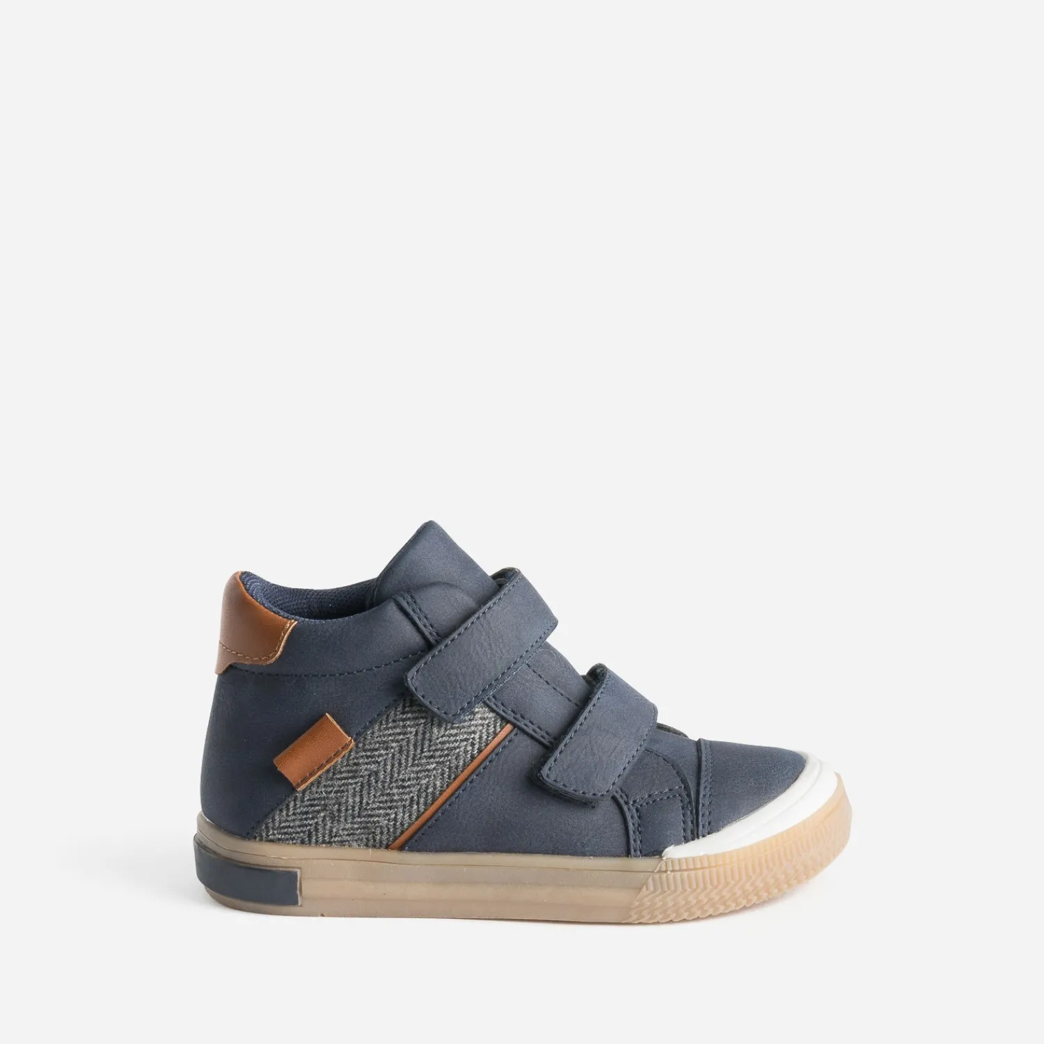 Buggy Chaussures Montantes^Basket et motif chevrons gris MARINE