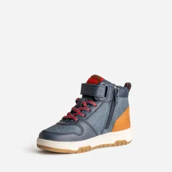 Buggy Chaussures Montantes^Basket lacet rayé rouge MARINE