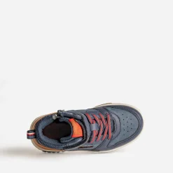 Buggy Chaussures Montantes^Basket lacet rayé rouge MARINE