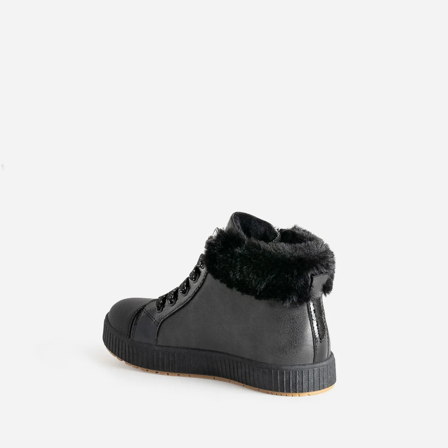 Buggy Boots^Basket e détails cœurs NOIR