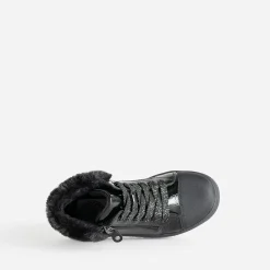 Buggy Boots^Basket e détails cœurs NOIR