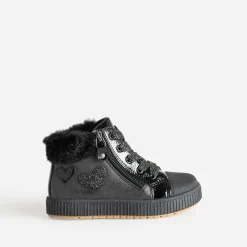 Buggy Boots^Basket e détails cœurs NOIR