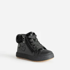 Buggy Boots^Basket e détails cœurs NOIR
