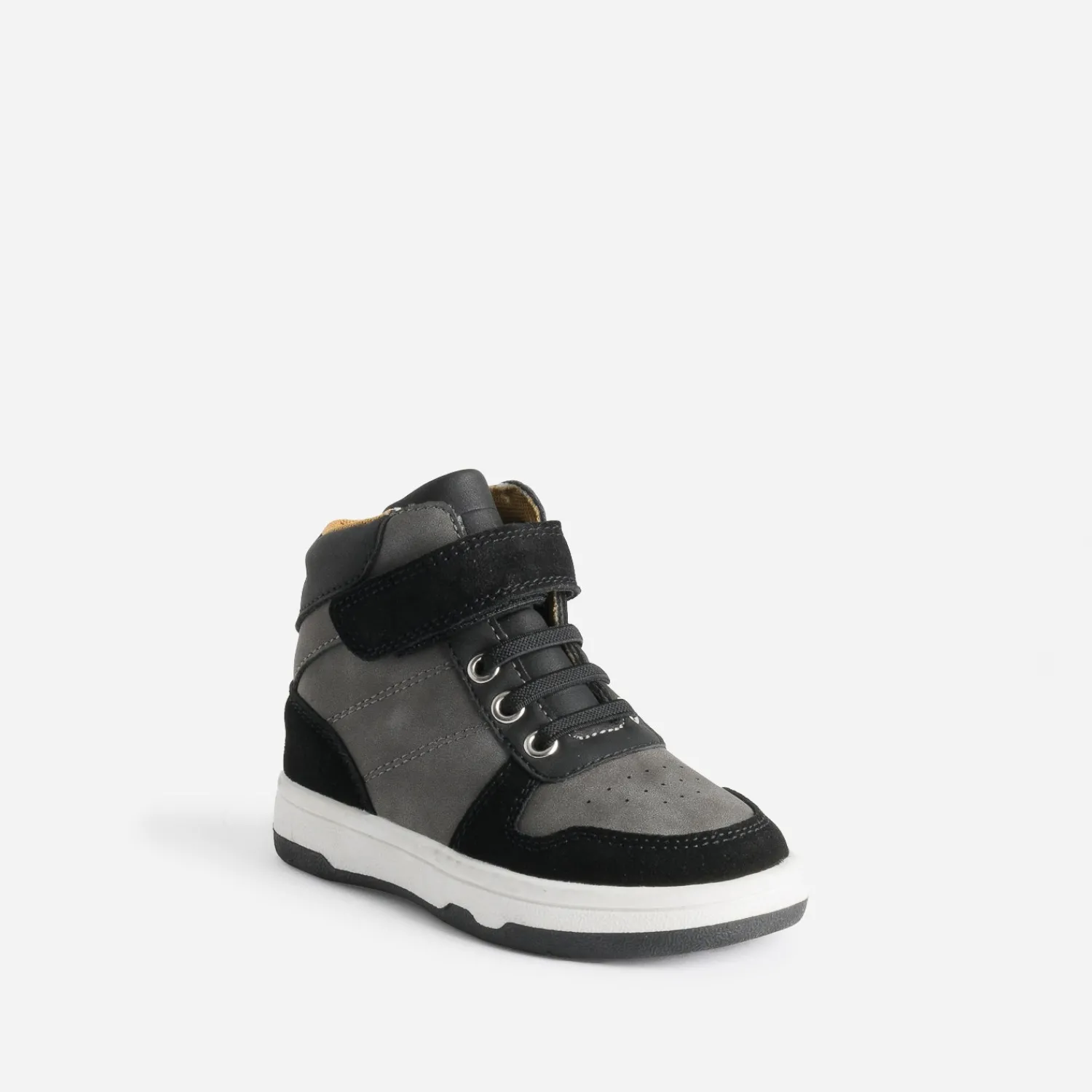 Buggy Chaussures Montantes^Basket noire et grise BLEU