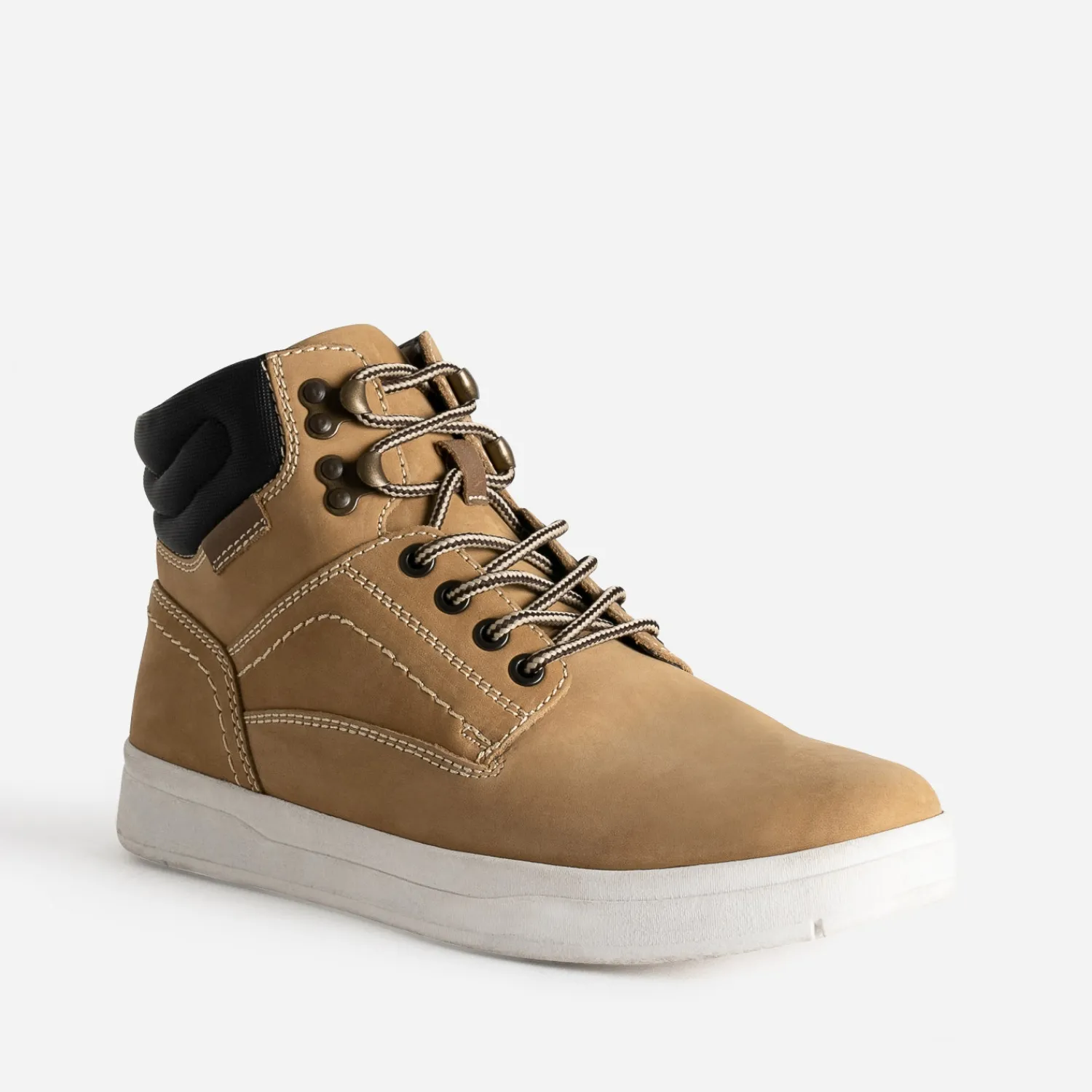 Eram Baskets/Tennis^Basket en cuir nubuck CAMEL