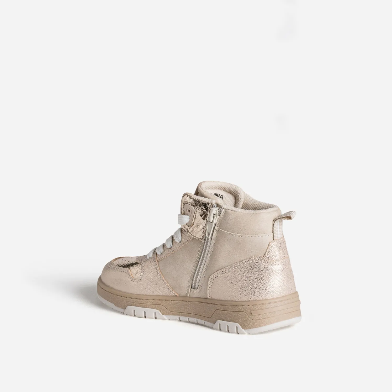 CHIPIE Baskets^Basket et dorée bi-matière BEIGE